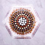 PEARL TOP ACRYLIC HEXAGON TRAY – 3kg