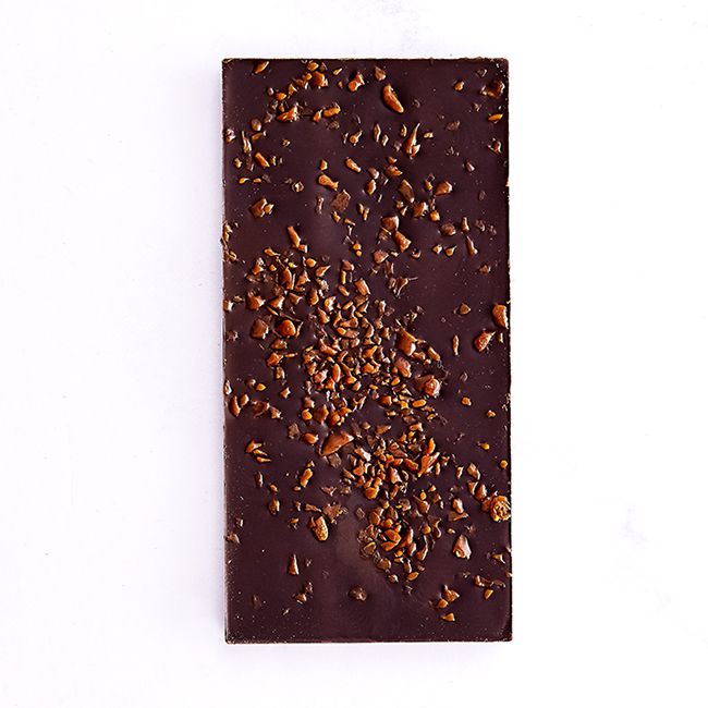 CARAMEL CREAM FILLED – DARK CHOCOLATE – 100g