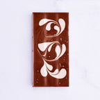 CARAMEL MILK & WHITE – MARBLE CHOCOLATE – 100g