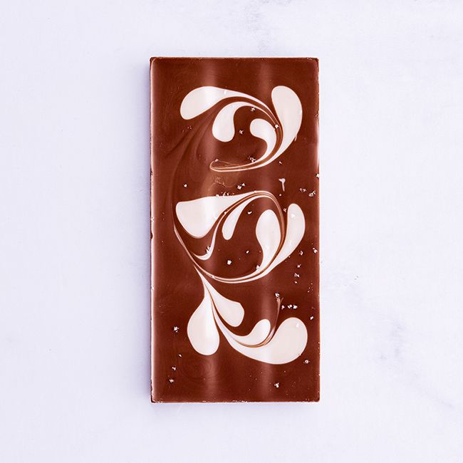 CARAMEL MILK & WHITE – MARBLE CHOCOLATE – 100g