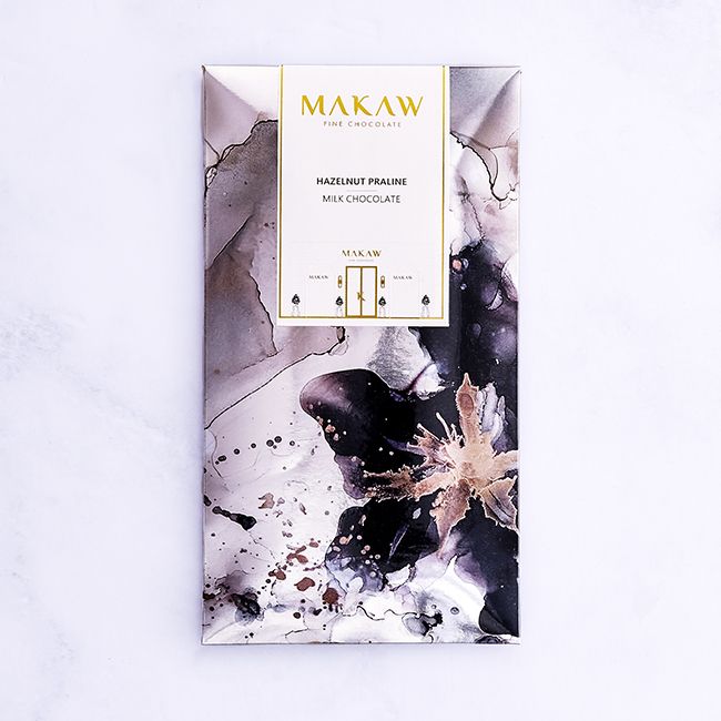 HAZELNUT PRALINE – MILK CHOCOLATE – 100g