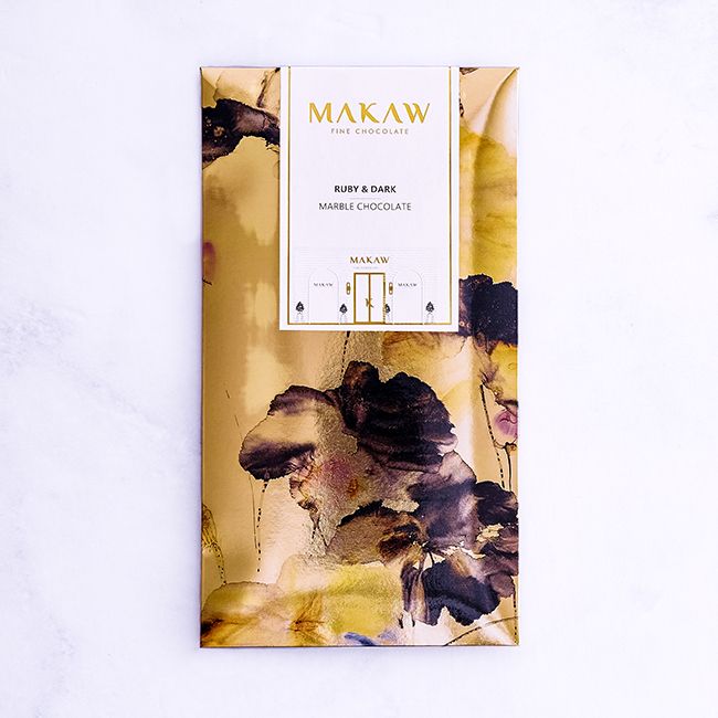 RUBY & DARK – MARBLE CHOCOLATE – 100g