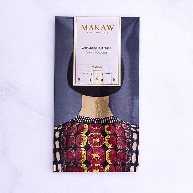 CARAMEL CREAM FILLED – DARK CHOCOLATE – 100g