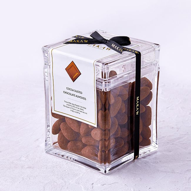COCOA DUSTED CHOCOLATE ALMONDS JAR – 550g